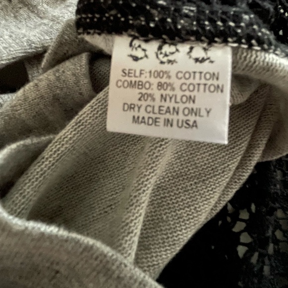 Sea cotton t-shirt with lace back - Picture 5 of 5